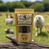 Bondi Bites lamb dog treats 100g – product front image